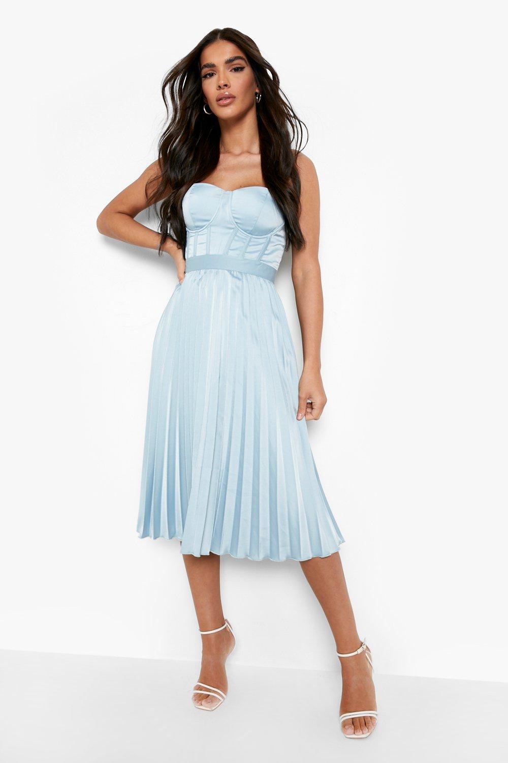 Pastel on sale pleated dress